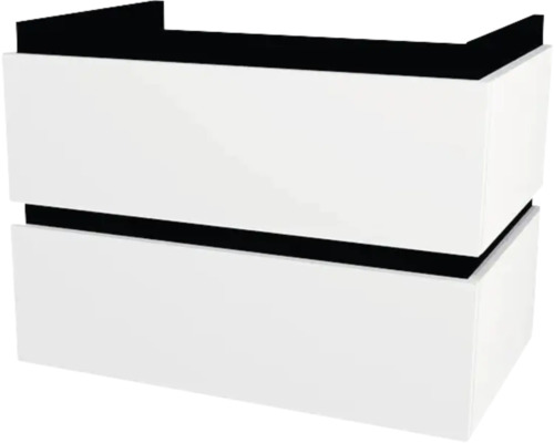 Kúpeľňová skrinka pod umývadlo Devo Viva 2.0 biela matná 69 x 51 x 44 cm VV2-SU2S69x51-F83 Skrinka pod umývadlo s dvomi zásuvkami