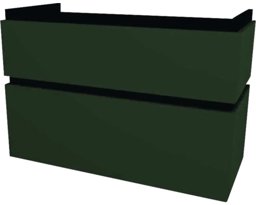 Kúpeľňová skrinka pod umývadlo Devo Viva 2.0 zelená matná 97 x 51 x 44 cm VV2-SU2S98x51-F77 Kvetináč z plastu, dvojpodlažný