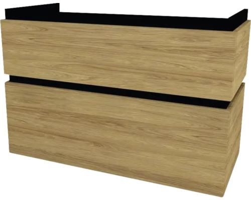 Kúpeľňová skrinka pod umývadlo Devo Viva 2.0 orechovec 97 x 51 x 44 cm VV2-SU2S98x51-P71 Skrinka pod umývadlo s dvomi zásuvkami v drevenom dekore