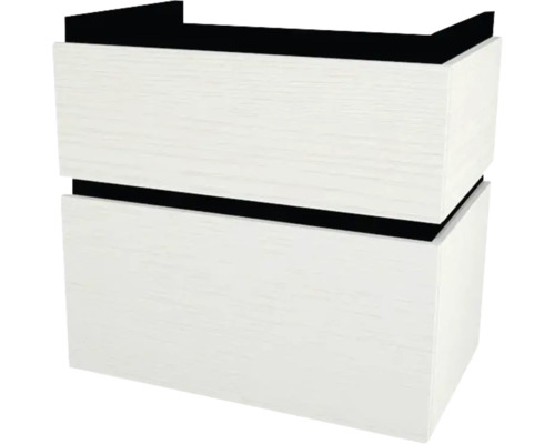 Kúpeľňová skrinka pod umývadlo Devo Viva 2.0 biela 69 x 66 x 44 cm VV2-SU2S69x66-F104 Skrinka pod umývadlo s dvomi zásuvkami