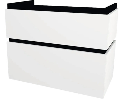 Kúpeľňová skrinka pod umývadlo Devo Viva 2.0 biela matná 84 x 66 x 44 cm VV2-SU2S84x66-F83 Skrinka pod umývadlo s dvoma zásuvkami do kúpeľne