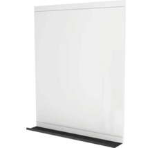 Zrkadlo do kúpeľne Devo Viva 2.0 s poličkou 70 x 86 cm biela matná/čierna VV2-LUPL70-F83