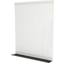Zrkadlo do kúpeľne Devo Viva 2.0 s poličkou 70 x 86 cm biela/čierna VV2-LUPL70-F104