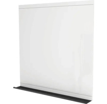 Zrkadlo do kúpeľne Devo Viva 2.0 s poličkou 85 x 85 cm biela matná/čierna VV2-LUPL85-F83