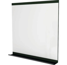 Zrkadlo do kúpeľne Devo Viva 2.0 s poličkou 85 x 85 cm sivá matná/čierna VV2-LUPL85-F77