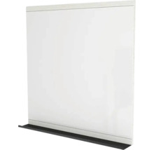 Zrkadlo do kúpeľne Devo Viva 2.0 s poličkou 85 x 85 cm biela/čierna VV2-LUPL85-F104