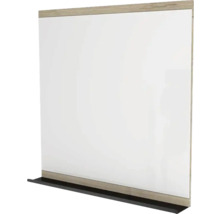 Zrkadlo do kúpeľne Devo Viva 2.0 s poličkou 85 x 85 cm dub/čierna VV2-LUPL85-P29