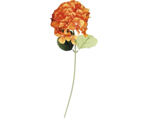 Umelý kvet hortenzia 58 cm oranžová