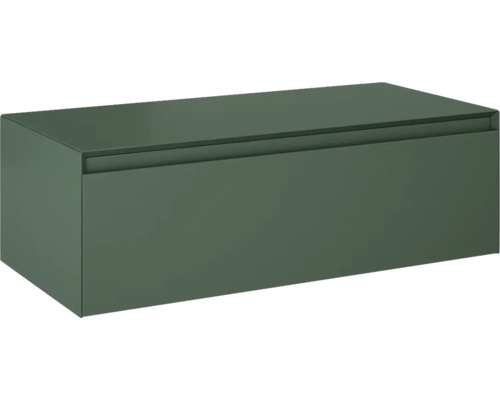 Kúpeľňová skrinka nízka Jungborn DECEM forrest zelená 1000 x 319 x 458 mm 168943 Závesná skrinka pod umývadlo do kúpeľne