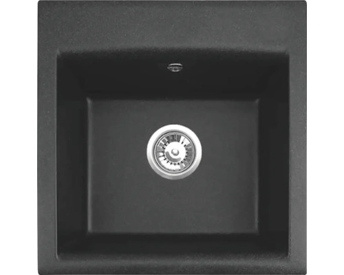 Kamenný drez s odtokom a prepadom