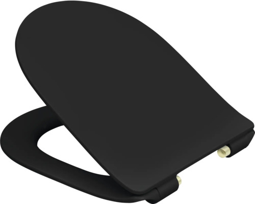 Čierne záchodové sedadlo
