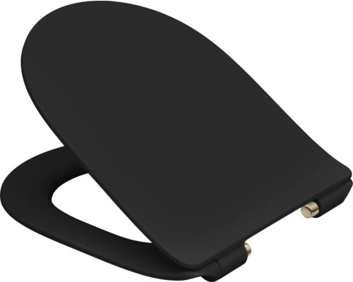 Čierne záchodové sedadlo