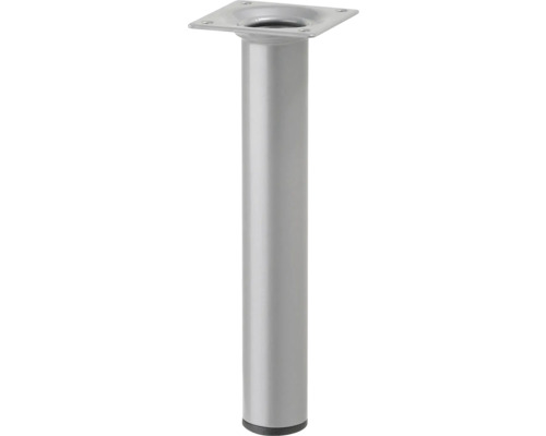 Stolová noha okrúhla 200xø30 mm strieborná