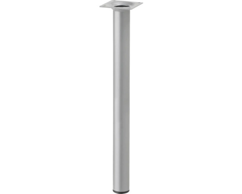 Stolová noha okrúhla 400xø30 mm strieborná