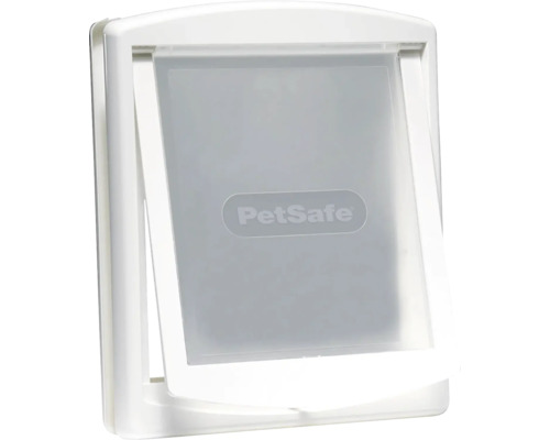 Dvierka plastové PetSafe s priehľadným flapom s výrezom 37 x 31,4 cm biele