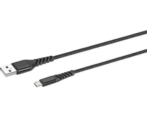 Nabíjací kábel USB A - USB B micro 3m