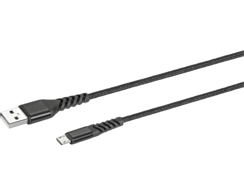 Nabíjací kábel USB A - USB B micro 5m