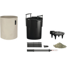 Kvetináč s vložkou, indikátor zavlažovania a príslušenstvo