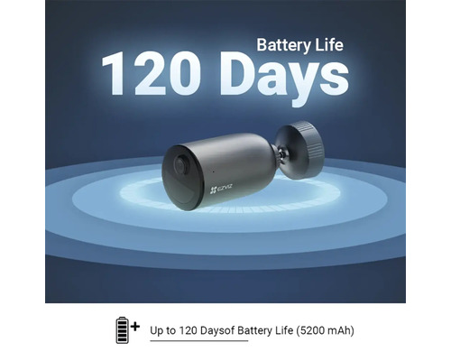 Bezdrôtová bezpečnostná kamera s výdržou batérie 120 dní.