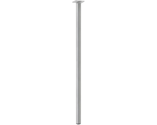Stolová noha okrúhla 700xø30 mm strieborná