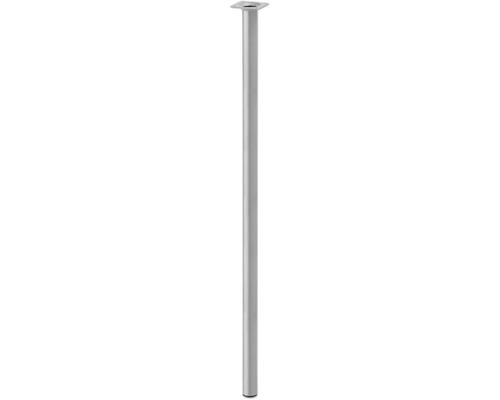 Stolová noha okrúhla 900 x ø30 mm strieborná