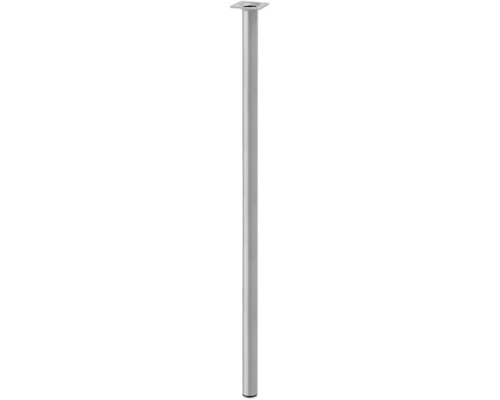 Stolová noha okrúhla 800 x ø30 mm strieborná