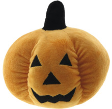Plyšová tekvica s tvárou na Halloween
