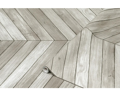 Samolepiaca fólia drevodekor Chevron grey 67,5x200 cm