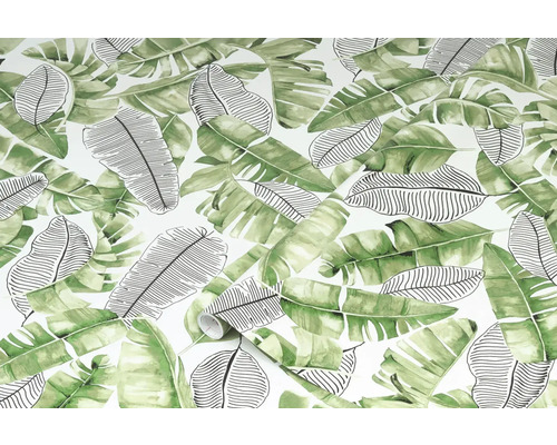 Tapeta so vzorom banánových listov