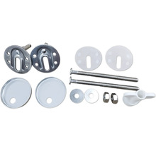 Upevňovacia súprava WC sedadla so skrutkami, maticami a krytkami