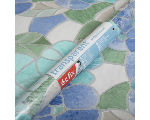 Rolka transparentnej lepiacej fólie s mozaikovým vzorom