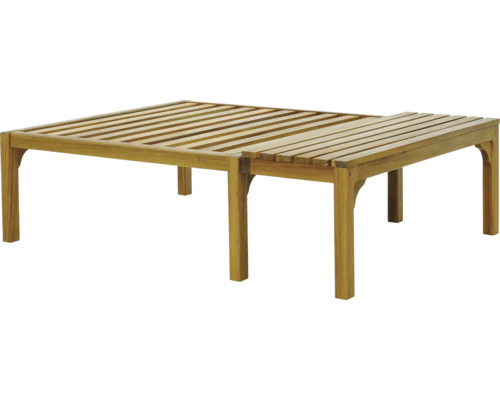 Záhradný stôl z dreva s lamelovým roštom