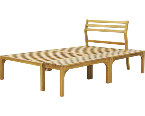 Záhradná lavica z dreva s operadlom