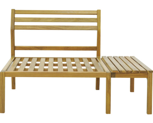 Drevená záhradná lavica s odkladacím stolíkom