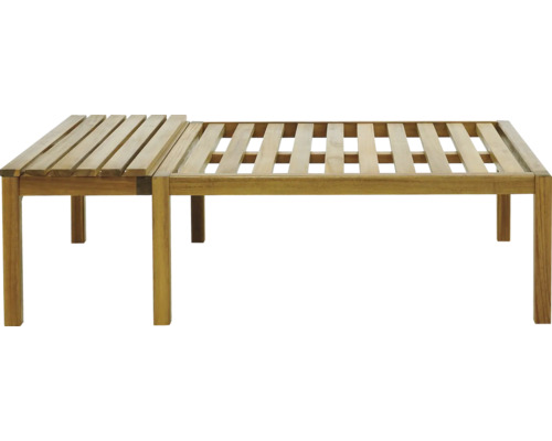 Teakový záhradný nábytok s lamelovým roštom