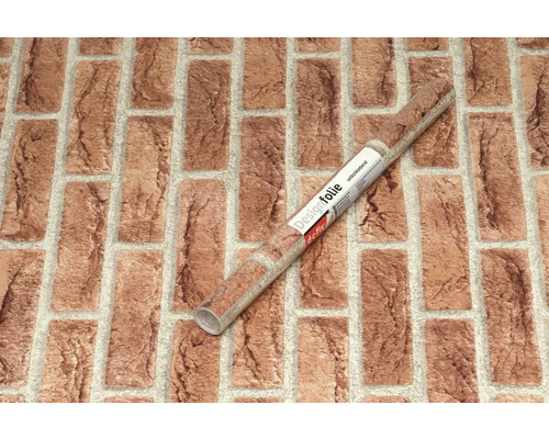 Dizajnová fólia so vzorom tehál a rolka