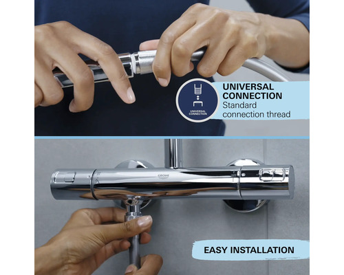 Inštalácia sprchovej batérie s univerzálnym pripojením a jednoduchou inštaláciou