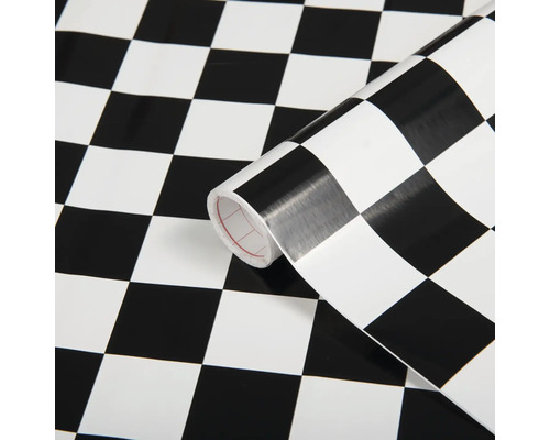 Samolepiaca fólia d-c-fix® so šachovnicovým dekorom 45x200 cm