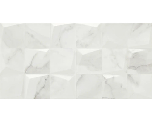 Dekor imitácia mramoru Pune Cuadros Blanco 30 x 60 cm