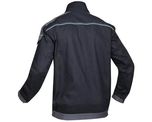 Pracovná bunda s dlhými rukávmi, reflexnými pruhmi a golierom