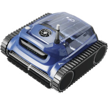 Modrý čistiaci robot pre bazény s pásovým pohonom