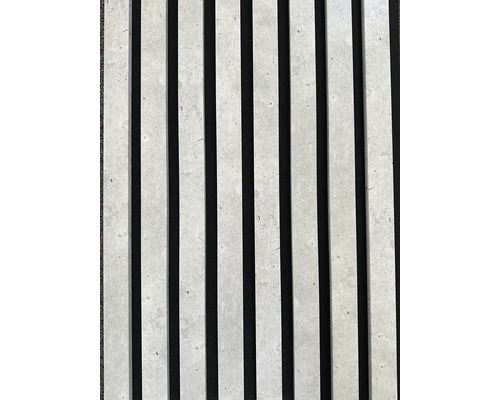 Akustický panel betón, šírka lamely 38 mm, 20 x 450 x 2650 mm