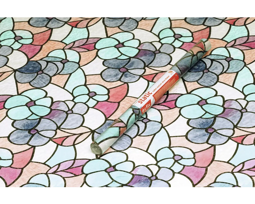 Rolka okenné fólie s kvetinovým vzorom