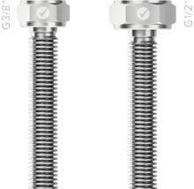 Zváraná toaletná hadica Merabell Aqua Classic G3/8"-G1/2" 80 cm