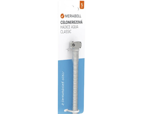Vlnitá hadica z nehrdzavejúcej ocele Merabell Aqua Classic, 2 kusy