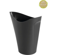 Čierny odpadkový kôš z recyklovaného plastu