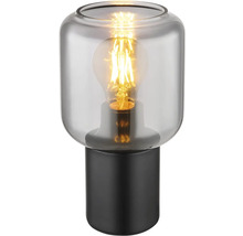 Stolová lampa Globo 21004S NINJO E27 40 W čierna/dymové sklo
