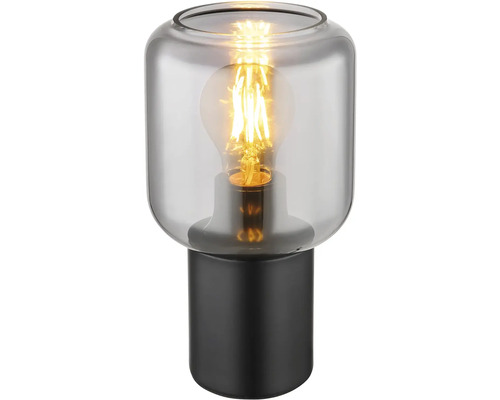 Stolná lampa so svetelným zdrojom pod skleneným krytom