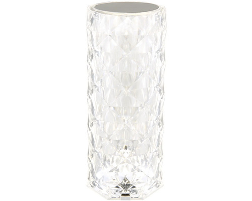 Dekoratívna krištáľová stolná lampa s dotykovou funkciou pre vnútorné použitie