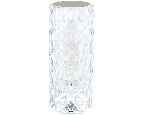 Dekoratívna stolná lampa z krištáľového skla